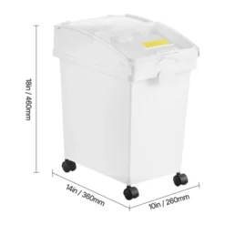 VEVOR Rice Storage Container, 5.2Gallon/20L X3 Capacity Large Dog Food Dispenser Bin, 3 Scoops, And Airtight Lid, 3 Pack, White 13 VEVOR Rice Storage Container, 5.2Gallon/20L X3 Capacity Large Dog Food Dispenser Bin, 3 Scoops, And Airtight Lid, 3 Pack, White -Aesthtic Interiors GUEST 9293978e 6892 449e adea 2ea990b74d0b