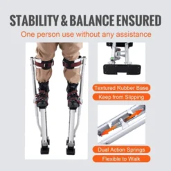 VEVOR Drywall Stilts, 18''-30'' Adjustable Aluminum Tool Stilts With Protective Knee Pads 13 VEVOR Drywall Stilts, 18''-30'' Adjustable Aluminum Tool Stilts With Protective Knee Pads -Aesthtic Interiors GUEST 92d5d7ed 6053 406c 9c60 f2a03ad71591