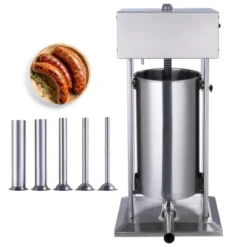 VEVOR Electric Sausage Stuffer, 25 L / 55 LBS Vertical Meat Stuffer, 400W Motor, Stepless Speed Control And Foot Pedal, Silver -Aesthtic Interiors GUEST 936dad23 8497 4aba a89f 13fea517dfef