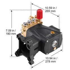VEVOR Pressure Washer Pump, 1" Shaft Horizontal Triplex Plunger, 4000 PSI, 4.0GPM, Replacement Power Washer Pumps Kit With Hardware, Black -Aesthtic Interiors GUEST 93784fce f7ae 4f2d 9239 090c56b0a209