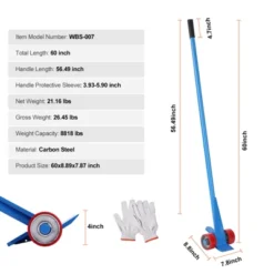 VEVOR Pallet Buster, 60-Inch Handle, 8818 Lbs Weight Capacity, Q235 Carbon Steel, Heavy Duty Deck Wrecker Demolition Wood Pallet Tool, Blue -Aesthtic Interiors GUEST 93bed300 87c3 4315 a61e eb5d5bedd53a