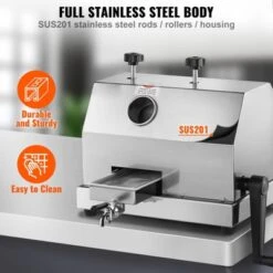 VEVOR Commercial Sugar Cane Juicer, 110LBS/H High Output Sugarcane Juicer Machine With 3 Stainless Steel Rollers And 2.4" Large Inlet -Aesthtic Interiors GUEST 9425ad54 6b85 420d 885e 4c4ee6f4665d