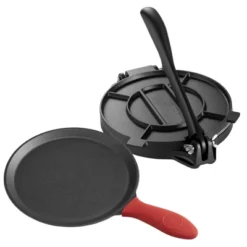 VEVOR Tortilla Press, 10 Inch Cast Iron Tortilla And Roti Maker, Heavy Duty Tortilladora Press, Pataconera Makers, Black -Aesthtic Interiors GUEST 947094b7 7948 4a5f 857f 2d10104eeb57