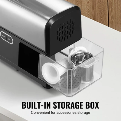 VEVOR Meat Grinder, 4.2 Lbs/Min Capacity Electric Meat Grinders With Blade, Grinding Plate, Sausage Maker, Kubbe Kit, Burger Press, Silver 6 VEVOR Meat Grinder, 4.2 Lbs/Min Capacity Electric Meat Grinders With Blade, Grinding Plate, Sausage Maker, Kubbe Kit, Burger Press, Silver - Image 6