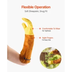 VEVOR Gardening Gloves, Thorn Proof & Puncture Resistant Garden Gloves With Elastic Cuff, 17.5 In Long-Sleeve Glove, Size M, Yellow&Orange 12 VEVOR Gardening Gloves, Thorn Proof & Puncture Resistant Garden Gloves With Elastic Cuff, 17.5 In Long-Sleeve Glove, Size M, Yellow&Orange -Aesthtic Interiors GUEST 94ec6f5a 6749 4fe7 8d35 14c74dd0640b