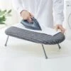 VEVOR Tabletop Ironing Board 23.4 X 14.4, Small Iron Board With Heat Resistant Cover And 100% Cotton Cover, Mini Ironing Board, Gray