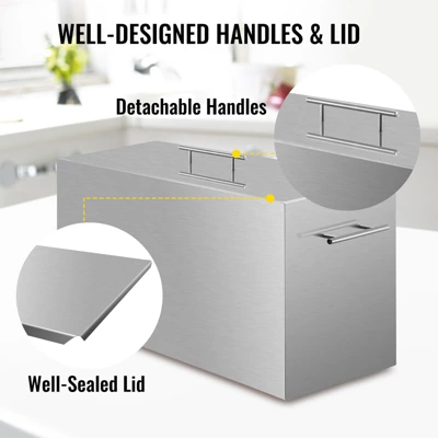 VEVOR Water Bath Canner, 15 Quart Stove Top Canner Pot, Boiling Water Canners With 2 Canning Racks, 304 Food Grade Stainless Steel Stock Pot, Silver 3 VEVOR Water Bath Canner, 15 Quart Stove Top Canner Pot, Boiling Water Canners With 2 Canning Racks, 304 Food Grade Stainless Steel Stock Pot, Silver - Image 3