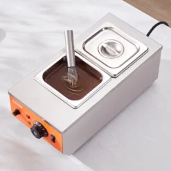 VEVOR Chocolate Tempering Machine,9 Lbs 2 Tanks Chocolate Melting Pot With TEMP Control 86~185℉,800W Stainless Steel Electric Commercial Food Warmer