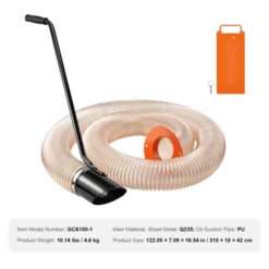 VEVOR Wood Chipper Shredder Mulcher Leaf Vacuum Kit, 4.3 Inch X 13.1 Ft Heavy Duty Universal Woodchipper Accessory, 4 Inch Diameter -Aesthtic Interiors GUEST 95a36585 8ca3 4b8a 9074 fc3d4671a70d