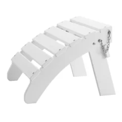 VEVOR Adirondack Ottoman, 17.7L X 19.7W X 13.8H Inch HDPE Plastic Folding Adirondack Ottoman, Weather-Resistant Foot Rest For Adirondack Chair,White -Aesthtic Interiors GUEST 96e92690 05c1 4214 af95 686491d8c983
