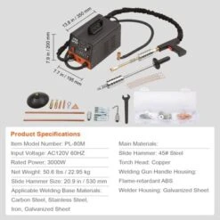 VEVOR Stud Welder Dent Repair Kit, 3KW Spot Welder Dent Puller With 6 Welding Modes, Auto Body Spot Welding Dent Puller Machine & 16 Types -Aesthtic Interiors GUEST 976b106b 9a85 457c aa0a 8edd6d72e275