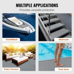 VEVOR Boat Flooring, EVA Foam Boat Decking 94.5" X 45.7", Non-Slip Self-Adhesive Flooring, 29.9 Sq.ft Marine Carpet For Boats, Yacht, Pontoon,Gray -Aesthtic Interiors GUEST 979aaa49 9b36 408d bf76 2c75bcd6c64c