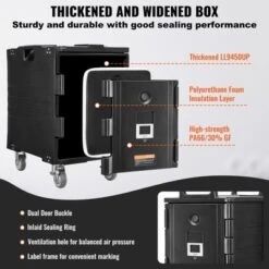 VEVOR Insulated Food Pan Carrier, 95 Qt Hot Box For Catering, Food Box Carrier With Buckle, Front Loading Food Warmer With Handles -Aesthtic Interiors GUEST 97c51115 f4a1 4063 86bc 2bb856a39b95