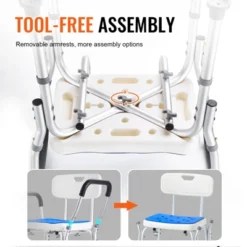 VEVOR Shower Chair, 400 Lbs Capacity, Adjustable Height Shower Stool, Non-slip Bathroom Bench Bath Chair For Elderly Disabled Handicap,white+Blue 13 VEVOR Shower Chair, 400 Lbs Capacity, Adjustable Height Shower Stool, Non-slip Bathroom Bench Bath Chair For Elderly Disabled Handicap,white+Blue -Aesthtic Interiors GUEST 9871a8bd 0646 4af2 8ac0 5960b0d5789d