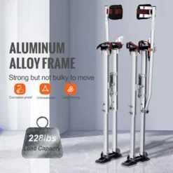 VEVOR Drywall Stilts, 36''-50'' Adjustable Aluminum Tool Stilts With Protective Knee Pads, Non-slip Work Stilts For Sheetrock Painting, Silver -Aesthtic Interiors GUEST 98a96950 1818 4969 832b e453408c83be