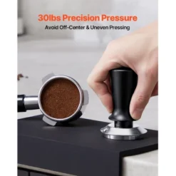VEVOR Espresso Tamper 51mm, Spring Loaded Coffee Tamper, 30 Lbs Tamper Tool Espresso, Stainless Tamper With Non-Slip Grip, Black -Aesthtic Interiors GUEST 98d7805a c1a0 46e4 a56b 8c5f2eed58fc 1