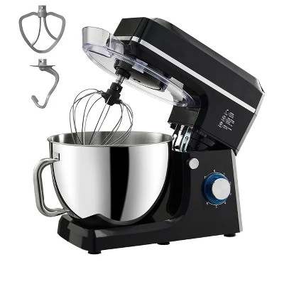 VEVOR Stand Mixer, 8.3QT Dough Mixer, 660W 6+P Speeds Tilt-head Food Mixer With Stainless Steel Bowl, Dough Hook, Wire Whip, Flat Beater, Black 8 VEVOR Stand Mixer, 8.3QT Dough Mixer, 660W 6+P Speeds Tilt-head Food Mixer With Stainless Steel Bowl, Dough Hook, Wire Whip, Flat Beater, Black - Image 8