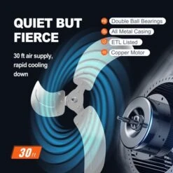 VEVOR Wall Mount Fan, 18 Inch, 3-speed High Velocity Max. 4000 CFM Oscillating Industrial Wall Fan, Commercial Or Residential -Aesthtic Interiors GUEST 9abb2f31 4e8c 4f19 8b2c bda7b551c80f