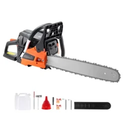 VEVOR Gas Chainsaw, 58CC 20" 3.22HP, Gasoline Powered Chain Saw, Handheld Cordless Petrol Chainsaws For Tree Wood Branch Cutting, Orange -Aesthtic Interiors GUEST 9ac4ef31 33d9 407b a8f4 d3554d4a0a33