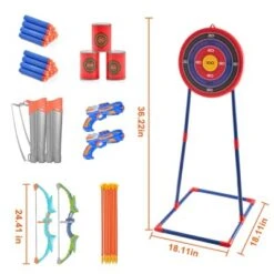 VEVOR Bow And Arrow Set For Kids, 2 Pack Archery Set With 20 Suction Cup Arrows, Standing Target, Outdoor Toy For Boy & Girl 6+ Year Old -Aesthtic Interiors GUEST 9b3b4c3d 4c73 4c4f 9535 ab8464aef4eb