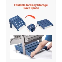 VEVOR Adirondack Ottoman, 15.7L X 18.9W X 13H Inch HDPE Plastic Folding Adirondack Ottoman, Weather-Resistant Foot Rest For Adirondack Chair, Blue 10 VEVOR Adirondack Ottoman, 15.7L X 18.9W X 13H Inch HDPE Plastic Folding Adirondack Ottoman, Weather-Resistant Foot Rest For Adirondack Chair, Blue -Aesthtic Interiors GUEST 9c47a497 f935 4b07 b790 0e63b81ee3a0