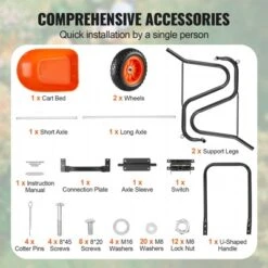 VEVOR Wheelbarrow Cart, 5 Cu. Ft. Load & 397 Lbs Capacity, 2 Wheels Garden Dump Cart, Garden Wagon With Handle & 10" Wide Track Wheels 12 VEVOR Wheelbarrow Cart, 5 Cu. Ft. Load & 397 Lbs Capacity, 2 Wheels Garden Dump Cart, Garden Wagon With Handle & 10" Wide Track Wheels -Aesthtic Interiors GUEST 9c4a31de 8964 476d ade5 b507cacfe2ed