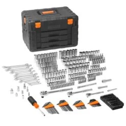 VEVOR Mechanics Tool Set And Socket Set, 1/4" 3/8" 1/2" Drive Deep And Standard Sockets, 450 Pcs SAE And Metric Mechanic Tool Kit -Aesthtic Interiors GUEST 9c97259d 740e 4e9d aa80 2dadda46d768