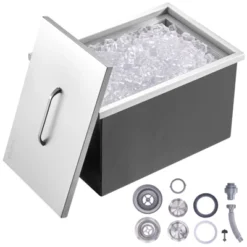 VEVOR Drop In Ice Chest, 22"L X 17"W X 12"H Stainless Steel Ice Cooler, Commercial Ice Bin With Cover, 40 Qt Outdoor Kitchen Ice Bar 15 VEVOR Drop In Ice Chest, 22"L X 17"W X 12"H Stainless Steel Ice Cooler, Commercial Ice Bin With Cover, 40 Qt Outdoor Kitchen Ice Bar -Aesthtic Interiors GUEST 9d33cfe3 30d8 4c35 abfa 4e8e56a56837