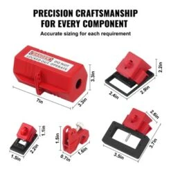 VEVOR Electrical Lockout Tagout Kit, 59 PCS Safety Lockout Tagout Station With Padlocks, Hasps, Tags, Ties, Plug Lockout, Circuit Breaker Lockouts -Aesthtic Interiors GUEST 9d6c2469 e541 49b3 99fb 227392c604d3