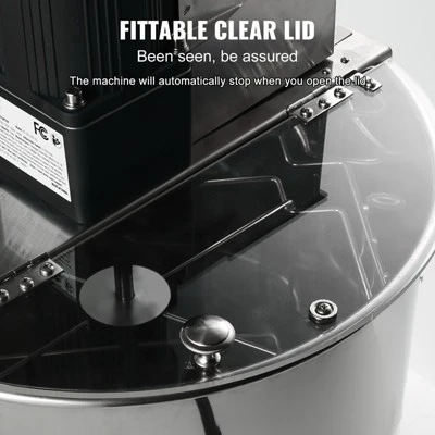 VEVOR Electric Honey Extractor, 2/4 Frames Honey Spinner Extractor, Stainless Steel Beekeeping Extraction, Apiary Centrifuge Equipment 6 VEVOR Electric Honey Extractor, 2/4 Frames Honey Spinner Extractor, Stainless Steel Beekeeping Extraction, Apiary Centrifuge Equipment - Image 6