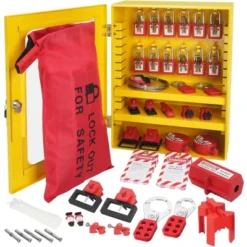 VEVOR Electrical Lockout Tagout Kit, 59 PCS Safety Lockout Tagout Station With Padlocks, Hasps, Tags, Ties, Plug Lockout, Circuit Breaker Lockouts -Aesthtic Interiors GUEST 9efc0a95 6bd5 48ab b41b f81838cd3dcf