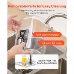 VEVOR Beverage Dispenser, 2.1 Gallon Drink Dispenser For Parties, Stainless Steel + Plastic Juice Dispensers With Spigot Ice Chamber Tray, Silver -Aesthtic Interiors GUEST 9ffa2b5c 4cd4 4c71 b04b 368a7697f5db