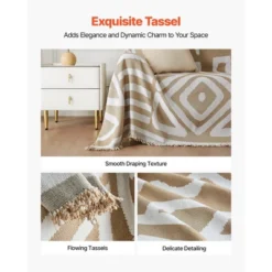 VEVOR Couch Cover, 117.72 X 71.26 Inch Boho Sofa Covers, Anti-Slip Chenille Cushion Protector For Sectional Sofa, Scratch-Resistant, Khaki 10 VEVOR Couch Cover, 117.72 X 71.26 Inch Boho Sofa Covers, Anti-Slip Chenille Cushion Protector For Sectional Sofa, Scratch-Resistant, Khaki -Aesthtic Interiors GUEST a06971a7 6c48 423e 9ae2 2173c94d5b58