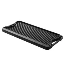VEVOR Reversible Grill/Griddle, 20x10 Inch Pre-Seasoned Cast Iron Griddle, Portable Rectangular Pan With Handle, Family Cookware, Black -Aesthtic Interiors GUEST a0d9b888 e0c3 4147 b9b9 b46eba6bb28c
