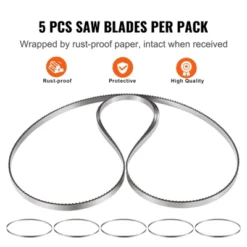 VEVOR Band Saw Blade, 83.5x0.63x0.02 Inch, 5 PCS/Pack Meat Bandsaw Blades For Replacement, Carbon Steel Blade, Silver 13 VEVOR Band Saw Blade, 83.5x0.63x0.02 Inch, 5 PCS/Pack Meat Bandsaw Blades For Replacement, Carbon Steel Blade, Silver -Aesthtic Interiors GUEST a1672de0 e47d 40f7 a878 f3ec4835195d 1