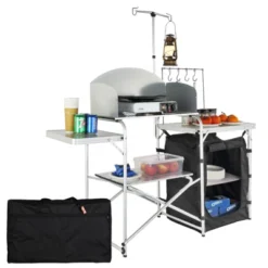 VEVOR Camping Kitchen Table, Folding Outdoor Cooking Table With Storage Carrying Bag, Aluminum Cook Station 1 Cupboard & Detachable Windscreen 15 VEVOR Camping Kitchen Table, Folding Outdoor Cooking Table With Storage Carrying Bag, Aluminum Cook Station 1 Cupboard & Detachable Windscreen -Aesthtic Interiors GUEST a21df75c 5092 4477 b9df 7a1a19f2f312