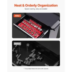 VEVOR Magnetic Socket Organizer Set, 3PCS Magnetic Socket Holder, 1/4'', 3/8'' & 1/2'' SAE Socket Trays With Clear Labels, Hold Up To 68PCS Standard 11 VEVOR Magnetic Socket Organizer Set, 3PCS Magnetic Socket Holder, 1/4'', 3/8'' & 1/2'' SAE Socket Trays With Clear Labels, Hold Up To 68PCS Standard -Aesthtic Interiors GUEST a2482dfd b809 4f4b 9a28 43e9ba2afdb9