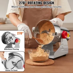 VEVOR 1000g Electric Grain Mill Grinder, High Speed 3000W Commercial Spice Grinders, Stainless Steel Pulverizer Powder Machine -Aesthtic Interiors GUEST a2842a43 8858 45ce 96ab c5657a7d75ae