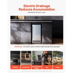 VEVOR Undercounter Built-in Ice Maker, 80 Lbs/Day Under Counter Ice Maker Machine With Reversible Door Stainless Steel,Freestanding Ice Maker,Silver -Aesthtic Interiors GUEST a287eefe a8e7 42de 923b 07b1110b8ed8