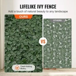 VEVOR Ivy Privacy Fence, 59 X 98 In Artificial Green Wall Screen, Greenery Ivy Fence With Mesh Cloth Backing And Strengthened Joint -Aesthtic Interiors GUEST a2cf65ea c5bd 4870 adb9 b6510b70e2e5 4