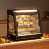 VEVOR 3-Tier Commercial Food Warmer Display, 1200W Food Display Warmer With Light, Adjustable Shelf And Temperature Display, Steam Heating, 111L