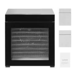 VEVOR Food Dehydrator Machine, 10 Stainless Steel Trays, 1000W Electric Food Dryer With Adjustable Temperature & 24-Hour Timer, Freeze Dryer, Black -Aesthtic Interiors GUEST a40b116f d337 4636 b782 31c95ff3c66a