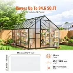 VEVOR 12 Pack Polycarbonate Greenhouse Panels, 2' X 4' X 0.24'' Roof Panels Sheets, Waterproof UV Protected Corrugated Plastic Roofing -Aesthtic Interiors GUEST a647604c c93d 4940 86f0 d5f6bcdc1493