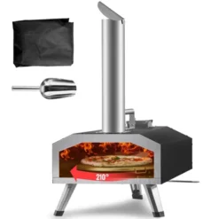 VEVOR Multi-fuel Outdoor Pizza Oven, 12 Inch Wood Fired & Gas Pizza Maker With Rotating Pizza Stone, Propane Pellet Dual Fuel Pizza Grill -Aesthtic Interiors GUEST a64c7e0d 9aa3 4b97 939a 828a7d90709c