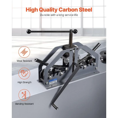 VEVOR Tube Roller Bender, Max 1-1/2" Manual Tube Pipe Roller Bender With 6 Dies, 360° Copper Aluminum Pipe Bending Tool For Square, Round Tube 4 VEVOR Tube Roller Bender, Max 1-1/2" Manual Tube Pipe Roller Bender With 6 Dies, 360° Copper Aluminum Pipe Bending Tool For Square, Round Tube - Image 4