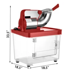 VEVOR 110V Commercial Ice Crusher 440LBS/H, ETL Approved 300W Electric Snow Cone Machine With Dual Blades, Stainless Steel Shaved Ice Machine, Red 14 VEVOR 110V Commercial Ice Crusher 440LBS/H, ETL Approved 300W Electric Snow Cone Machine With Dual Blades, Stainless Steel Shaved Ice Machine, Red -Aesthtic Interiors GUEST a6e416df 88fd 405e ab13 eab69e78b606