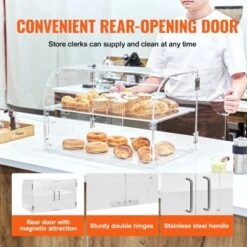 VEVOR Pastry Display Case, 2-Tier Commercial Countertop Bakery, Acrylic Display Box With Rear Door Access & Removable Shelves, 22"x14"x14" 12 VEVOR Pastry Display Case, 2-Tier Commercial Countertop Bakery, Acrylic Display Box With Rear Door Access & Removable Shelves, 22"x14"x14" -Aesthtic Interiors GUEST a76b894a 16bf 4a94 b3ca 0ccdbf270f7c