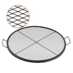 VEVOR X-Marks Fire Pit Grill Grate, Round Cooking Grate, Heavy Duty Steel Campfire BBQ Grill Grid With Handle And Support X Wire -Aesthtic Interiors GUEST a7ed39a9 e7bd 4c9b a8e2 388810c283bf