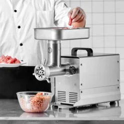 VEVOR Meat Grinder, 5 Lbs/Min Capacity Electric Meat Grinders With Blade, Grinding Plate, Sausage Maker, Stainless Steel Commercial Meat Mincer
