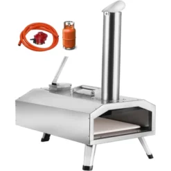 VEVOR Dual Fuel Pizza Oven For Outdoor Use, 12" Portable Pizza Oven, Pellet & Gas Powered Outdoor Pizza Oven With Thickened Cordierite Pizza Stone -Aesthtic Interiors GUEST a8933c30 d5d8 4f06 aac2 7bc95cadc465